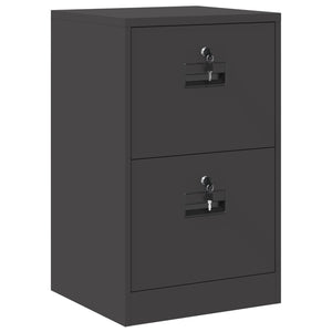 Aktenschrank Schwarz Stahl