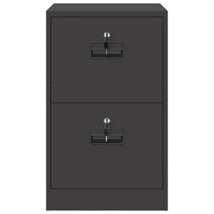 Aktenschrank Schwarz Stahl