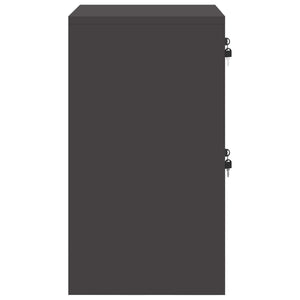 Aktenschrank Schwarz Stahl