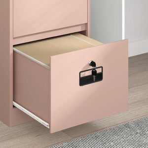 Rosa Aktenschrank Stahl