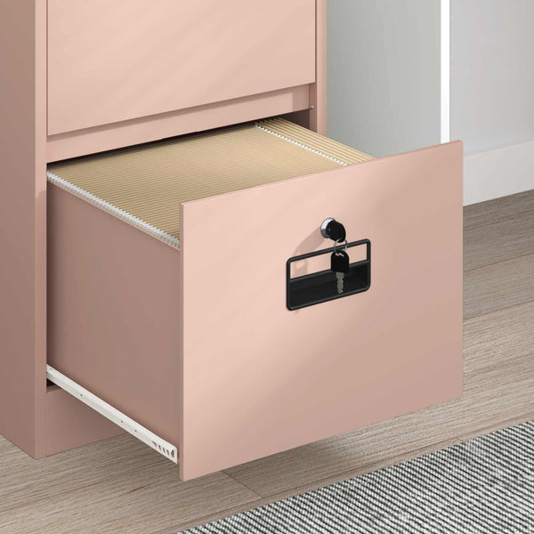 Rosa Aktenschrank Stahl