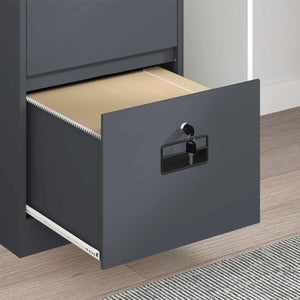 Aktenschrank Anthrazit Stahl