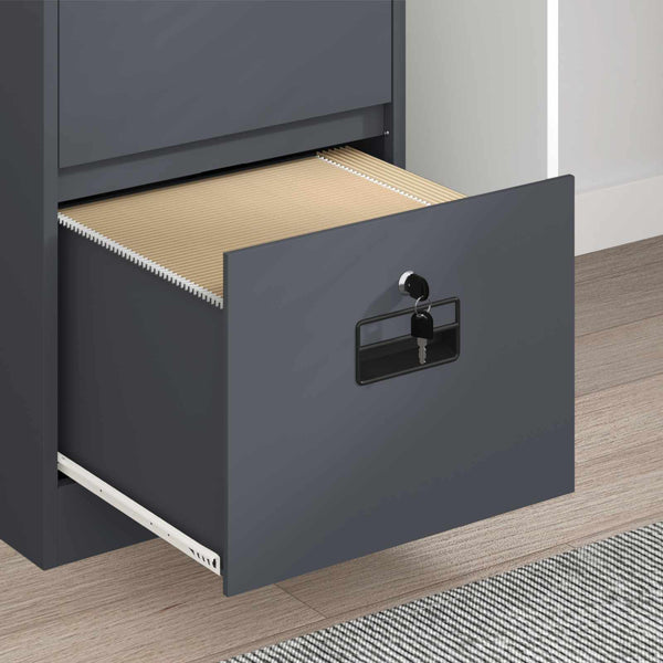 Aktenschrank Anthrazit Stahl