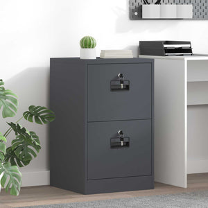 Aktenschrank Anthrazit Stahl