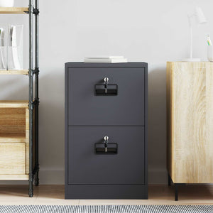 Aktenschrank Anthrazit Stahl