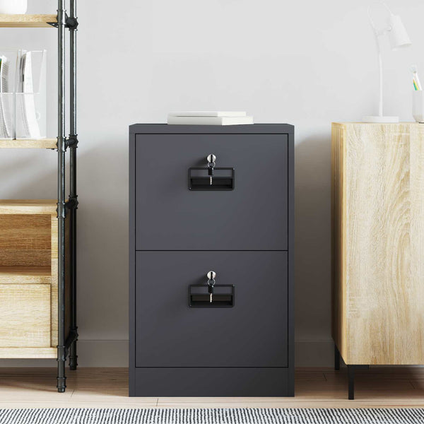 Aktenschrank Anthrazit Stahl