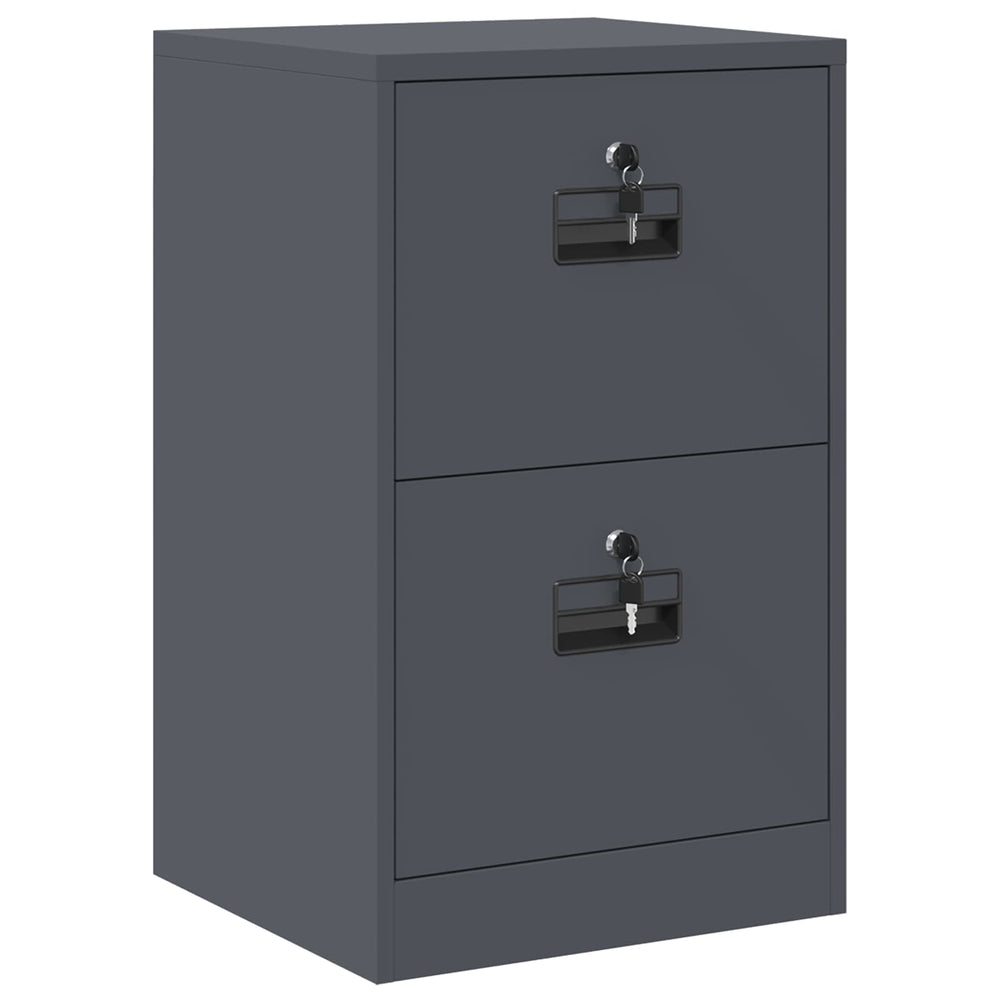 Aktenschrank Anthrazit Stahl