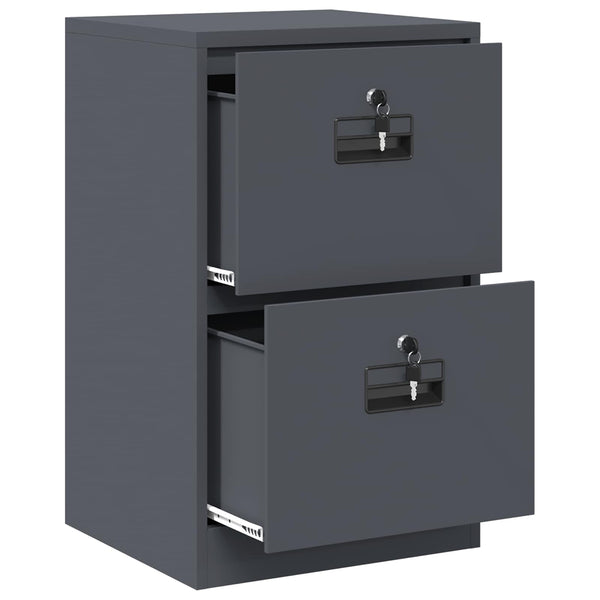 Aktenschrank Anthrazit Stahl