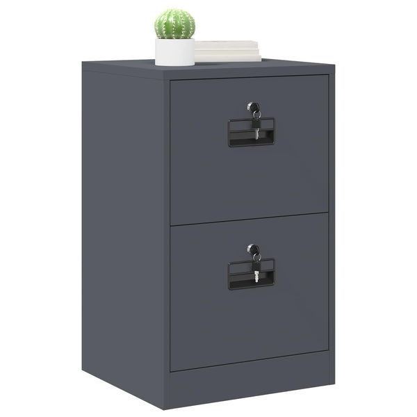 Aktenschrank Anthrazit Stahl
