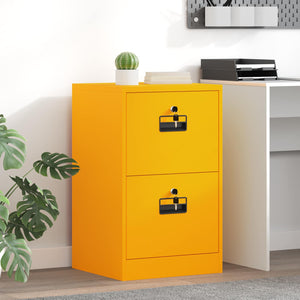 vidaXL Classeur Jaune Moutarde 45,5 x 42 x 74,5 cm Acier laminé à froid