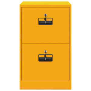 vidaXL Classeur Jaune Moutarde 45,5 x 42 x 74,5 cm Acier laminé à froid