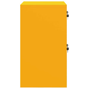 vidaXL Classeur Jaune Moutarde 45,5 x 42 x 74,5 cm Acier laminé à froid