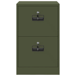 Aktenschrank Olive Grün Stahl