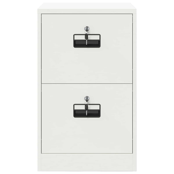 Weißer Aktenschrank aus Stahl, 45,5 cm