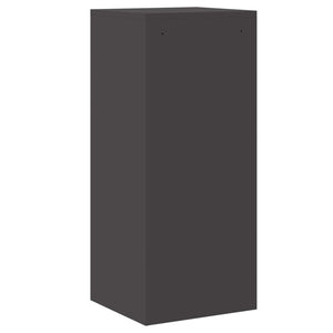 Schwarzer Aktenschrank aus Stahl, 106,5 cm hoch