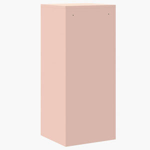 Rosa Aktenschrank aus Stahl, 106,5 cm hoch