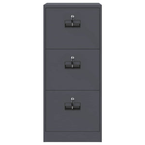 vidaXL Armoire de classement Anthracite 45,5 x 42 x 106,5 cm Acier laminé à froid
