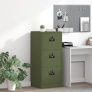 Aktenschrank Olive Grün mit Schubladen
