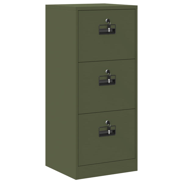 Aktenschrank Olive Grün mit Schubladen