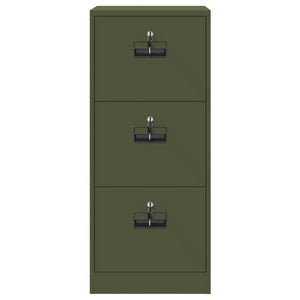 Aktenschrank Olive Grün mit Schubladen