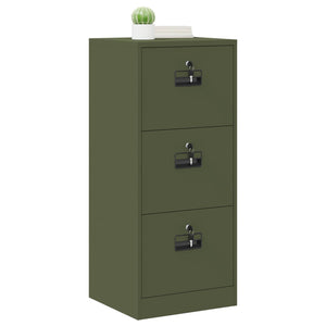 Aktenschrank Olive Grün mit Schubladen