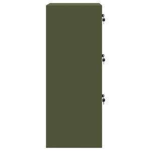 Aktenschrank Olive Grün mit Schubladen
