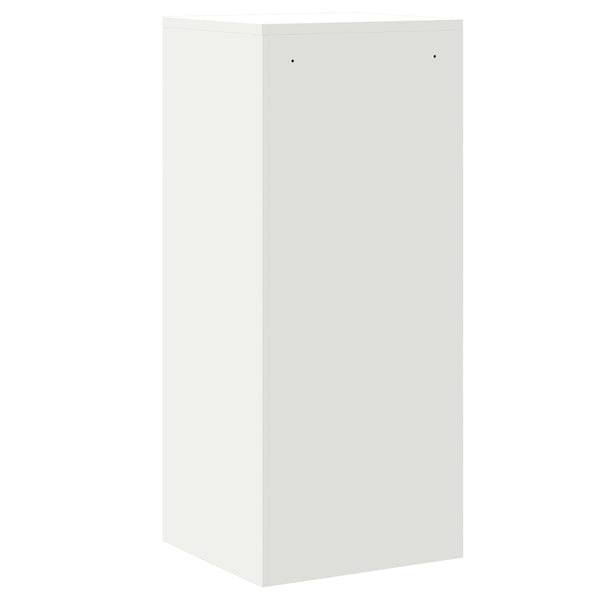 Weißer Aktenschrank aus Stahl, 106,5 cm hoch