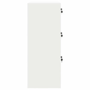 Weißer Aktenschrank aus Stahl, 106,5 cm hoch