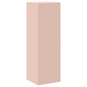 Rosa Aktenschrank aus Stahl