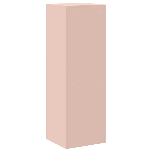 Rosa Aktenschrank aus Stahl