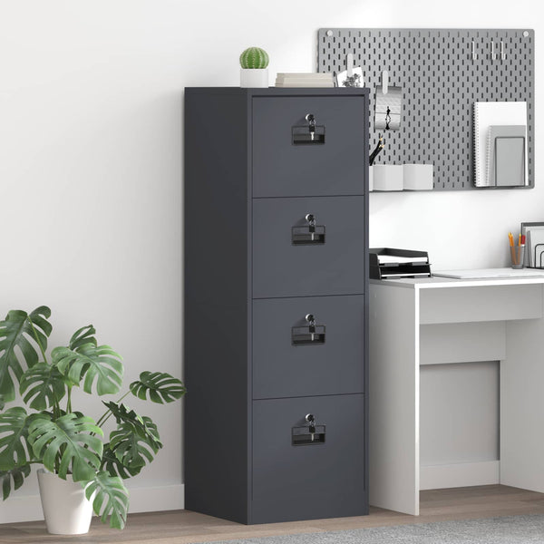 Aktenschrank Anthrazit Stahl 139cm