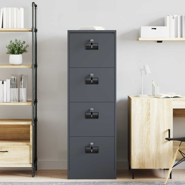 Aktenschrank Anthrazit Stahl 139cm