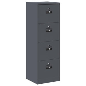 Aktenschrank Anthrazit Stahl 139cm