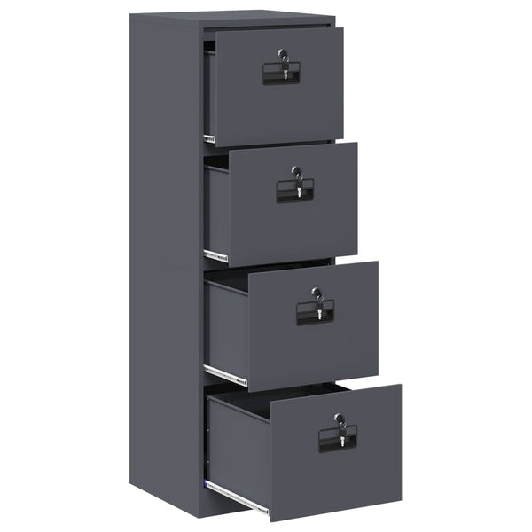 Aktenschrank Anthrazit Stahl 139cm