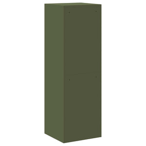 vidaXL Armoire de classement vert olive 45,5 x 42 x 139 cm en acier laminé à froid