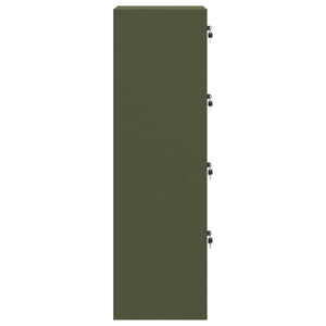 vidaXL Armoire de classement vert olive 45,5 x 42 x 139 cm en acier laminé à froid
