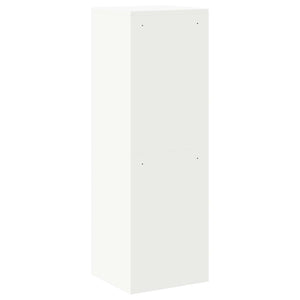 Weißer Aktenschrank aus Stahl, 139 cm