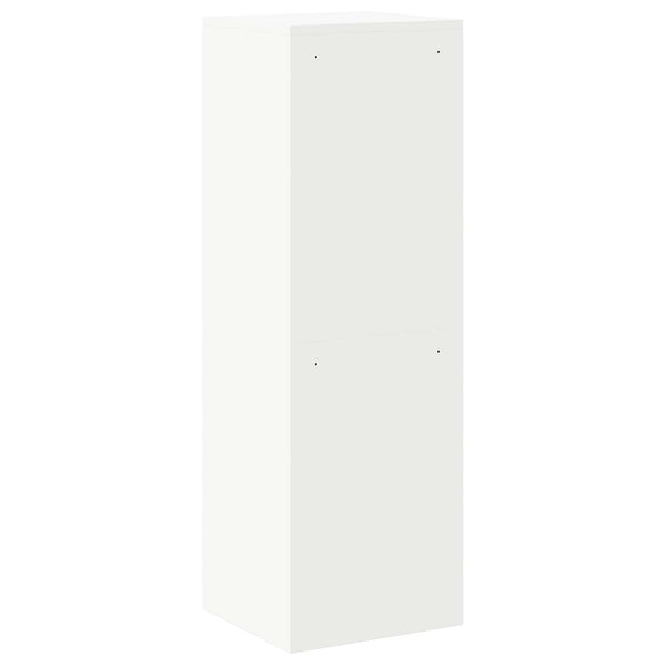 Weißer Aktenschrank aus Stahl, 139 cm