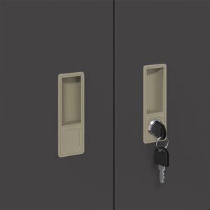 Stahlschrank Schwarz, 90x40x40 cm