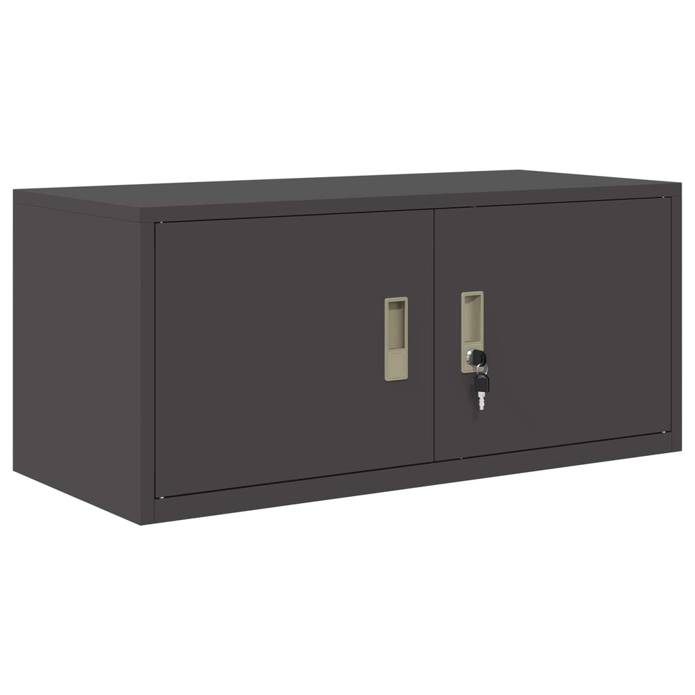 Stahlschrank Schwarz, 90x40x40 cm