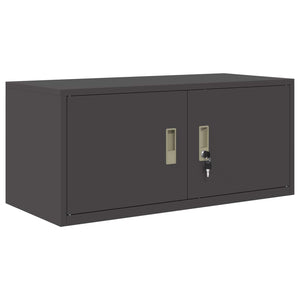 Stahlschrank Schwarz, 90x40x40 cm