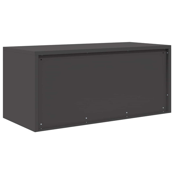 Stahlschrank Schwarz, 90x40x40 cm