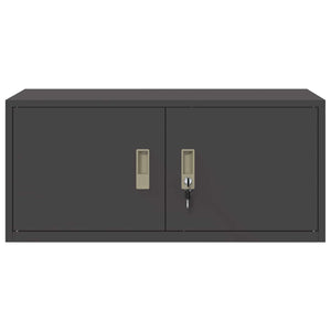 Stahlschrank Schwarz, 90x40x40 cm