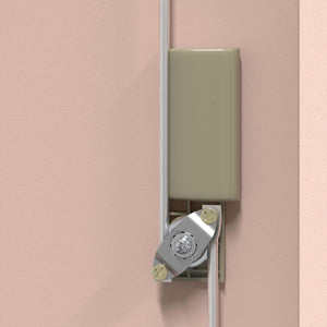 Rosa Stahlschrank, 90x40x40 cm