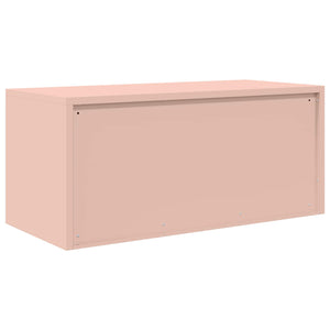 Rosa Stahlschrank, 90x40x40 cm