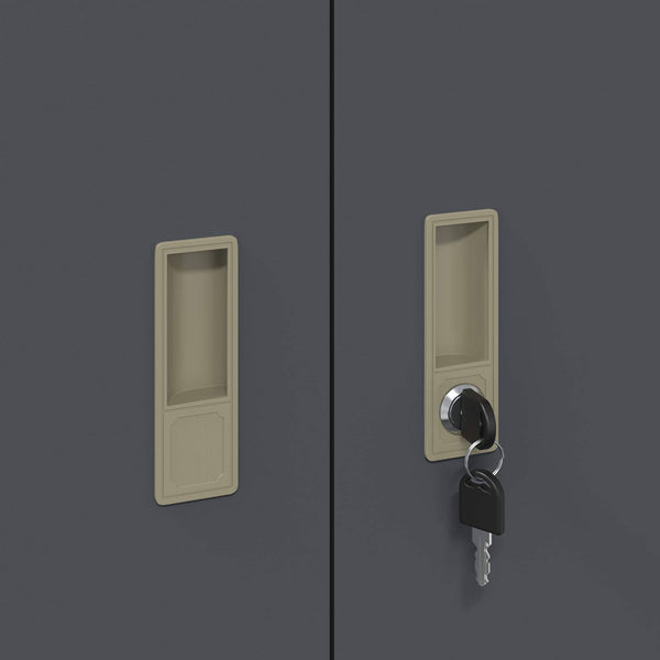 Aktenschrank Anthrazit Stahl 90x40x40cm