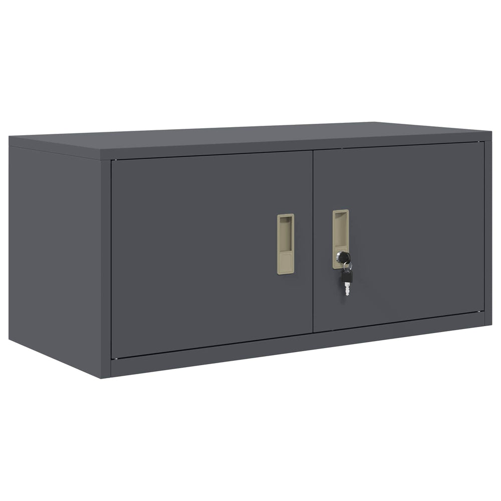 Aktenschrank Anthrazit Stahl 90x40x40cm