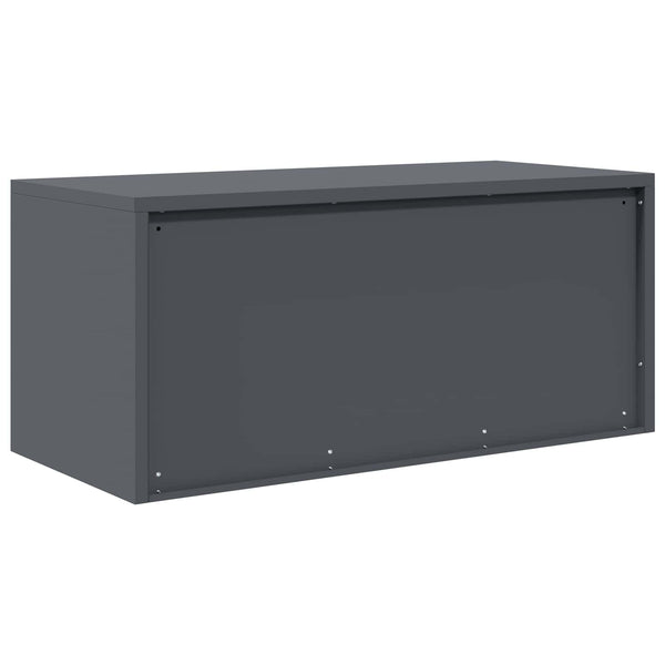 Aktenschrank Anthrazit Stahl 90x40x40cm