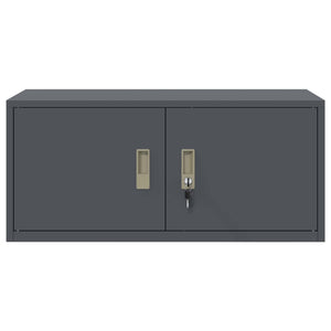 Aktenschrank Anthrazit Stahl 90x40x40cm