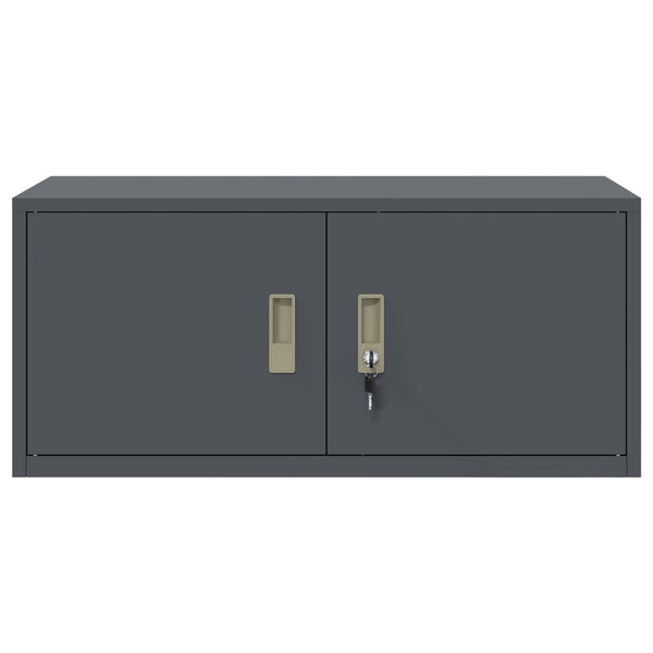 Aktenschrank Anthrazit Stahl 90x40x40cm